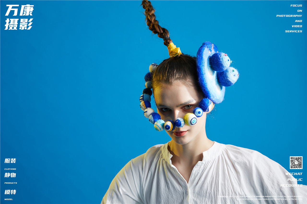 万康摄影 欧美女模创意设计作品拍摄