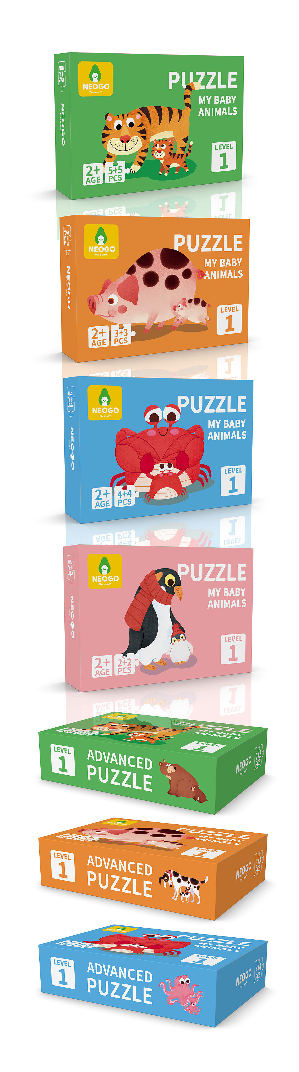 婴幼儿启蒙拼图《小动物》