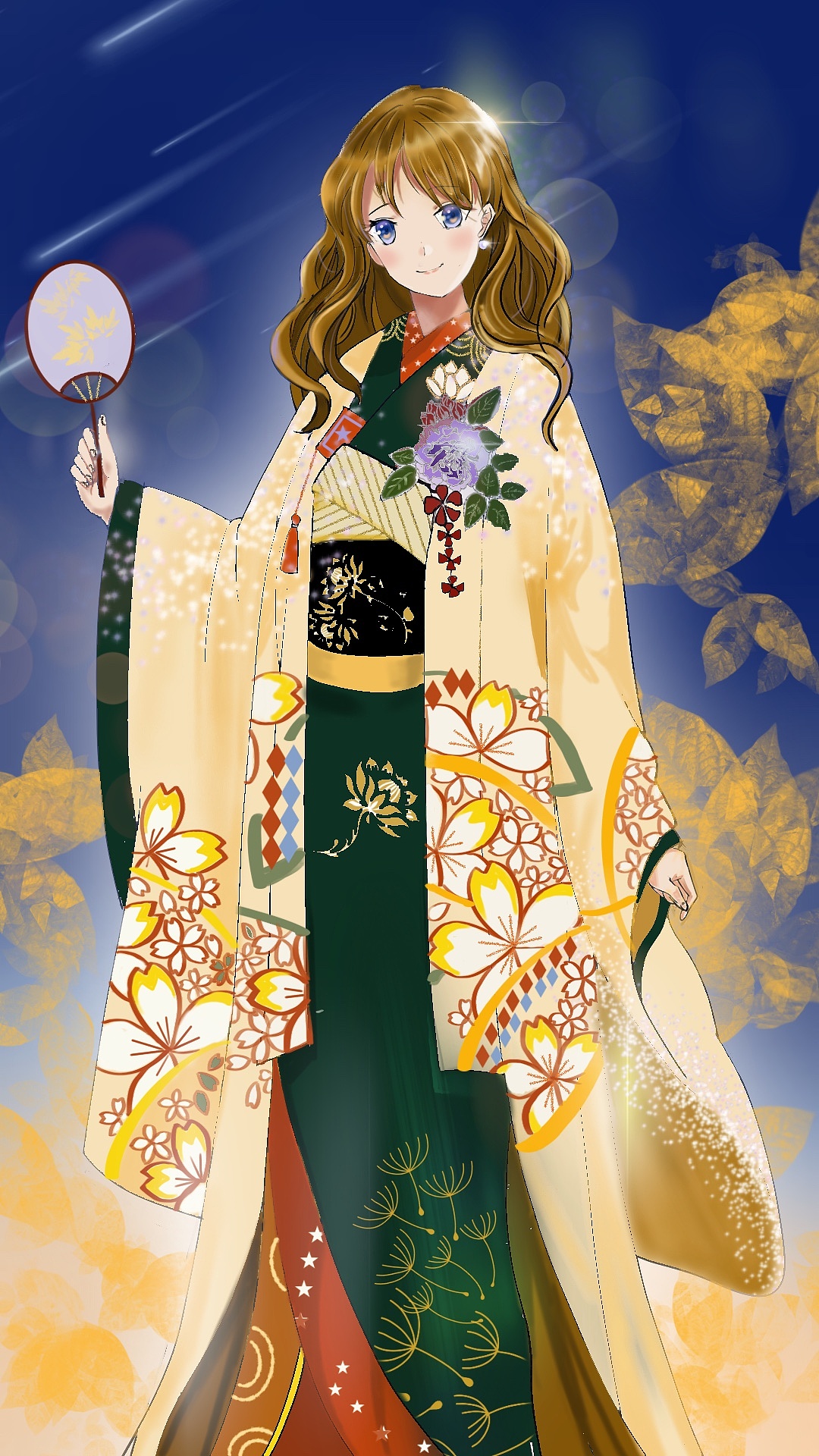 和服少女|插画|艺术插画|yin月 - 原创作品 - 站酷 (zcool)