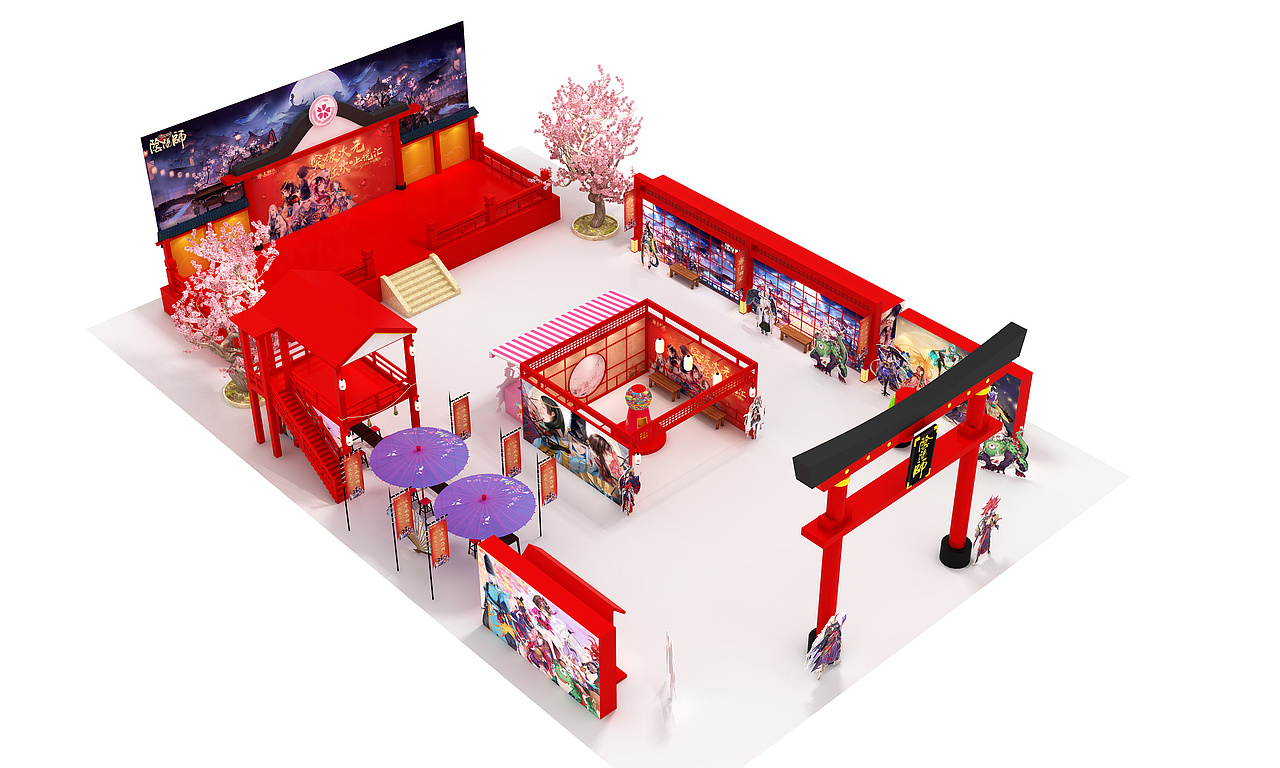2018-07-24上悦汇开业阴阳师嘉年华场景设计（图ZMTQ0NjUyNDc2） - 场景 - 站酷设计师幸运飞歌原创素材 - 站酷ZCOOL