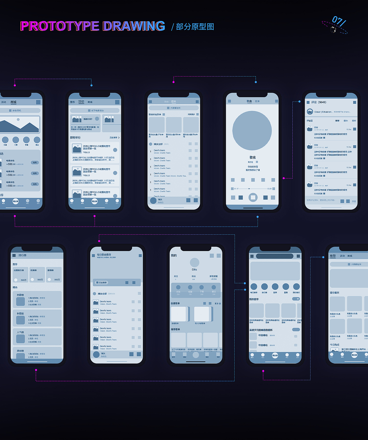嗨猫音乐APP（图ZMjcyNTE2MzAw） - APP界面 - 站酷设计师咸了个鱼呀原创素材 - 站酷ZCOOL
