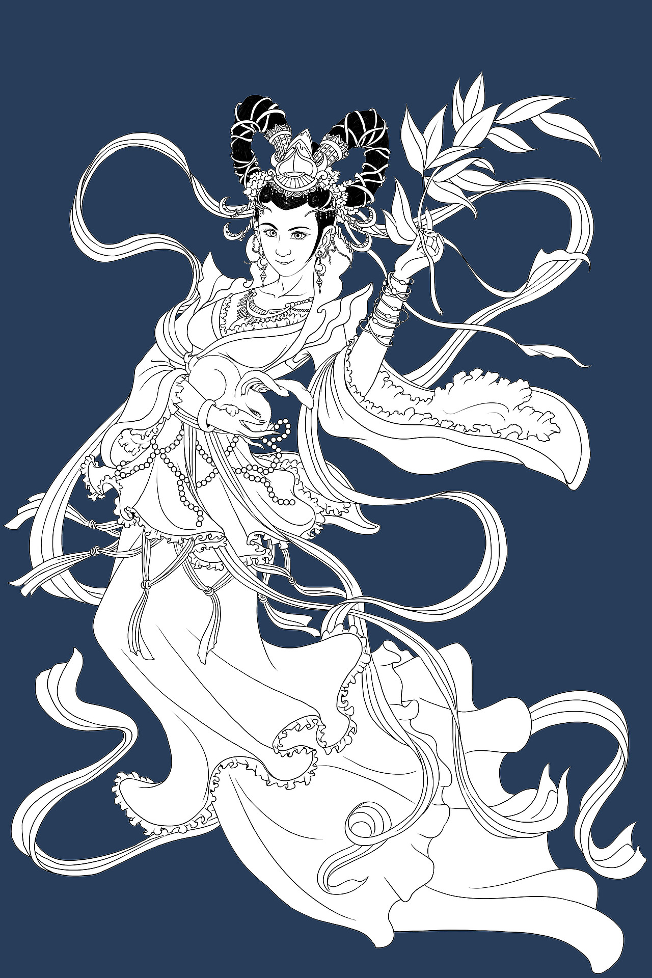 西游记人物谱--嫦娥仙子|插画|游戏原画|超级无敌红蛋蛋_原创作品