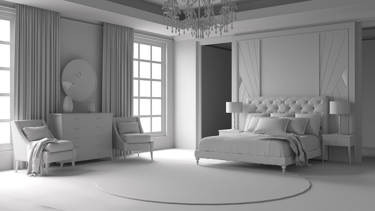 第二次C4D 室内家具背景学习制作（图ZMTEzMzY2MTcy） - 建筑/空间 - 站酷设计师Poisonapple原创素材 - 站酷ZCOOL