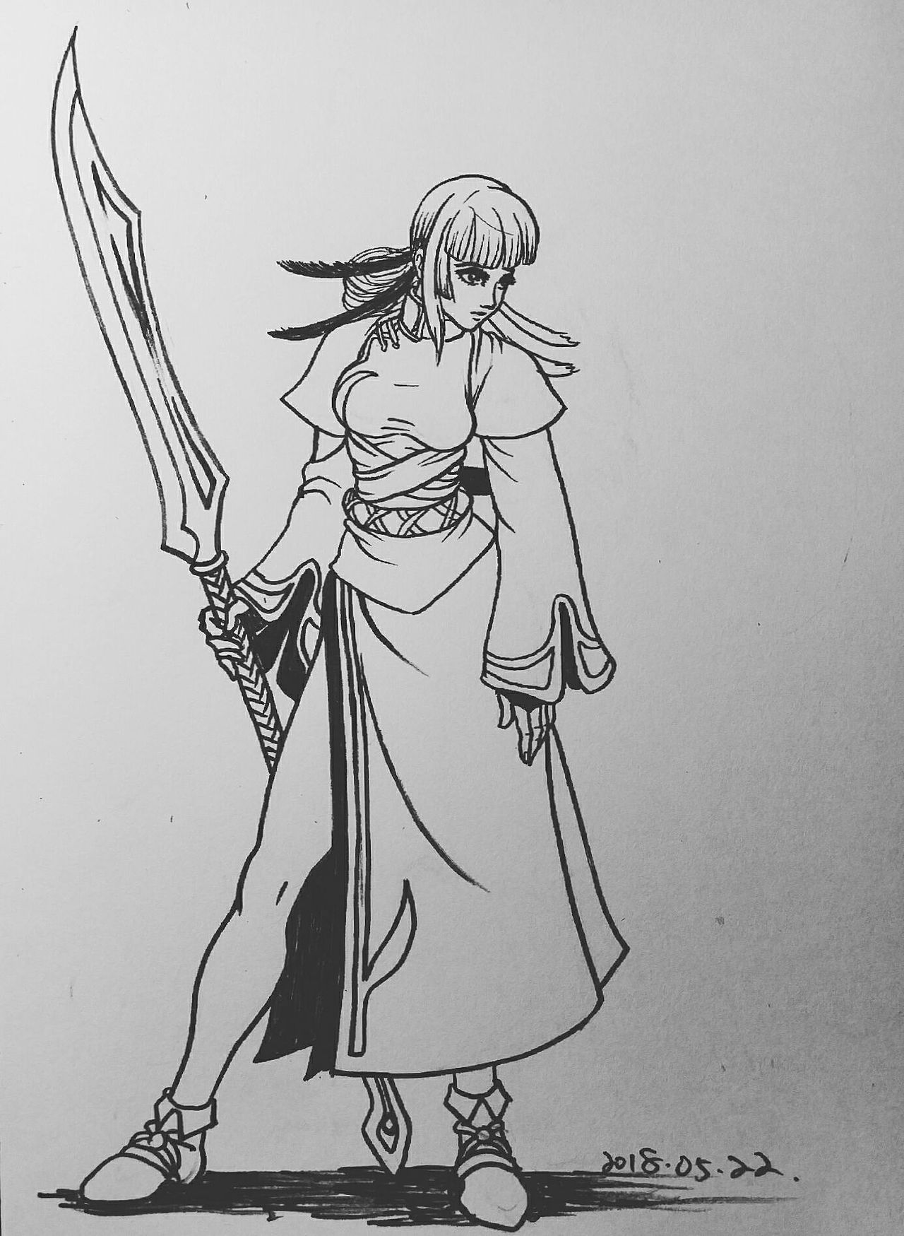 武士练习|插画|创作习作|单眼皮minos_原创作品-站酷zcool