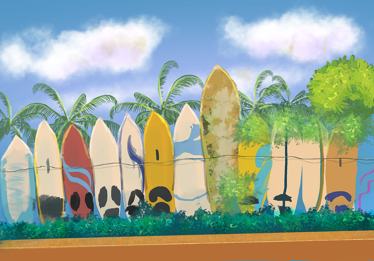 procreate 八月速涂合集（图ZMjY4OTA2OTA0） - 艺术插画 - 站酷设计师天朝搬砖师原创素材 - 站酷ZCOOL