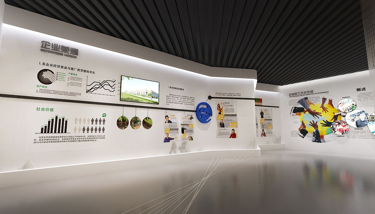 西纺集团陈列室展陈设计方案（图ZMjA1NDY4NTUy） - 展陈设计 - 站酷设计师珊妞原创素材 - 站酷ZCOOL