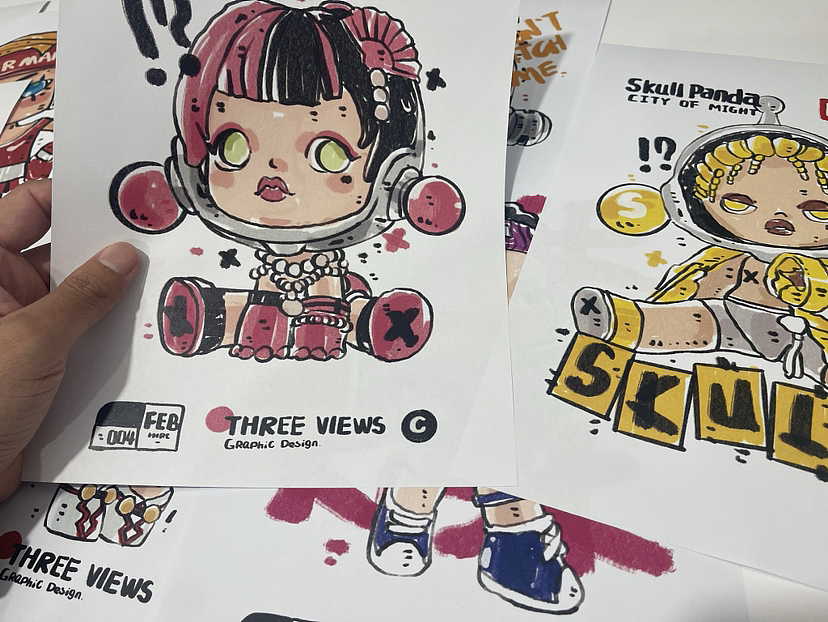 ipad涂鸦风格插画（图ZMzQwMjAyNjE2） - 新锐潮流插画 - 站酷设计师elijah多力原创素材 - 站酷ZCOOL