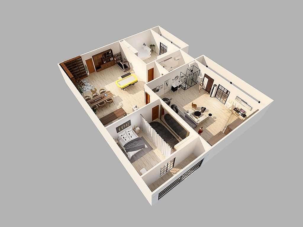 280㎡室内设计（图ZMjE3NTA1MDA0） - 家装设计 - 站酷设计师星光摇原创素材 - 站酷ZCOOL