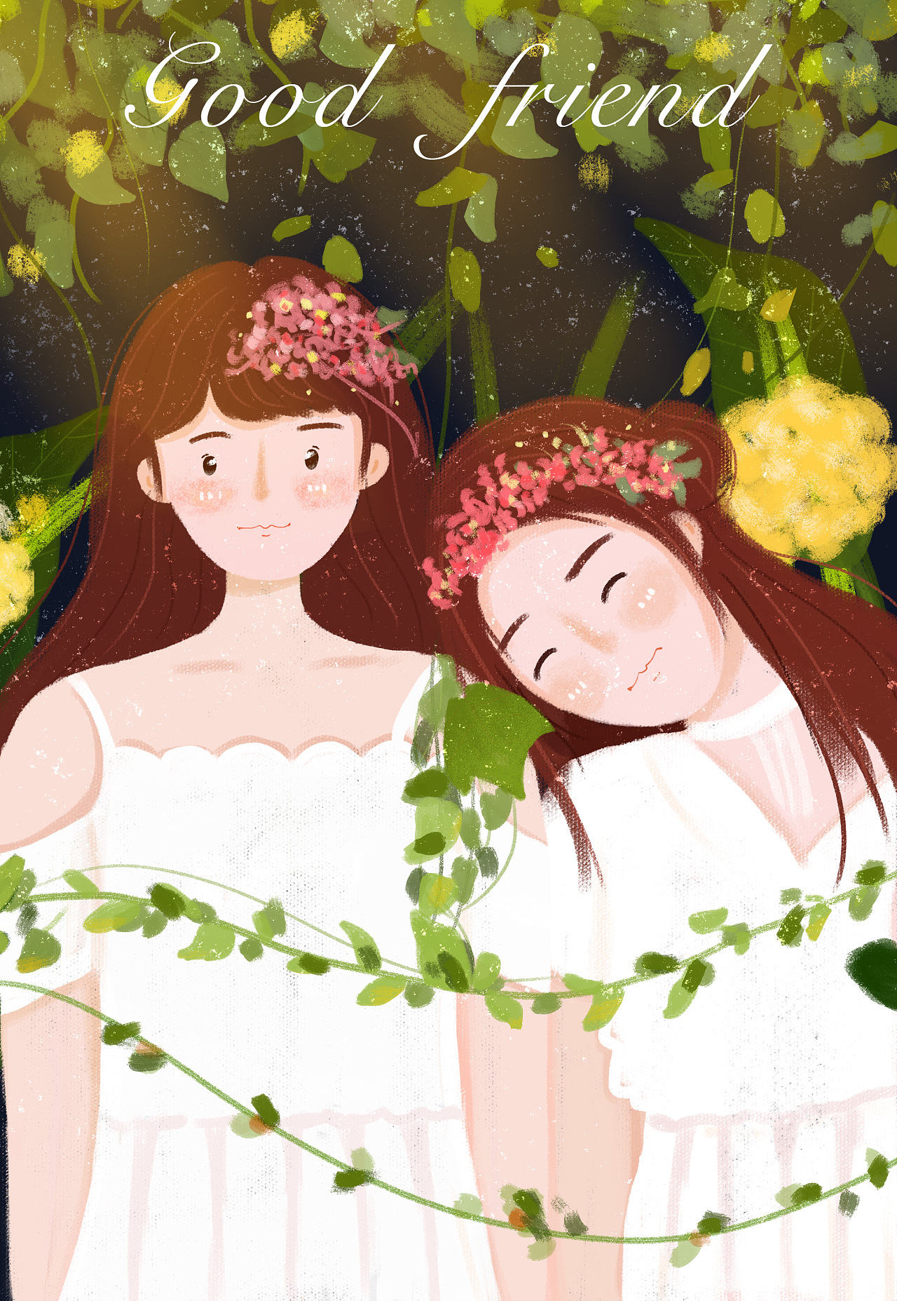 友谊|插画|创作习作|芯子菇凉 - 原创作品 - 站酷 (zcool)