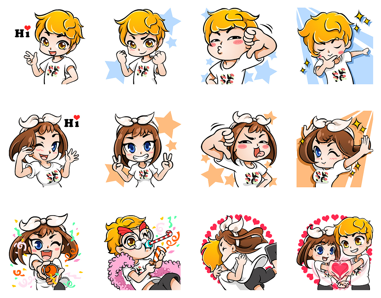 原创表情|插画|游戏原画|櫁桃菟_原创作品-站酷(zcool)