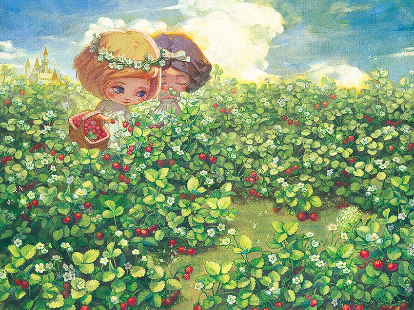 【画娃娃】摘草莓