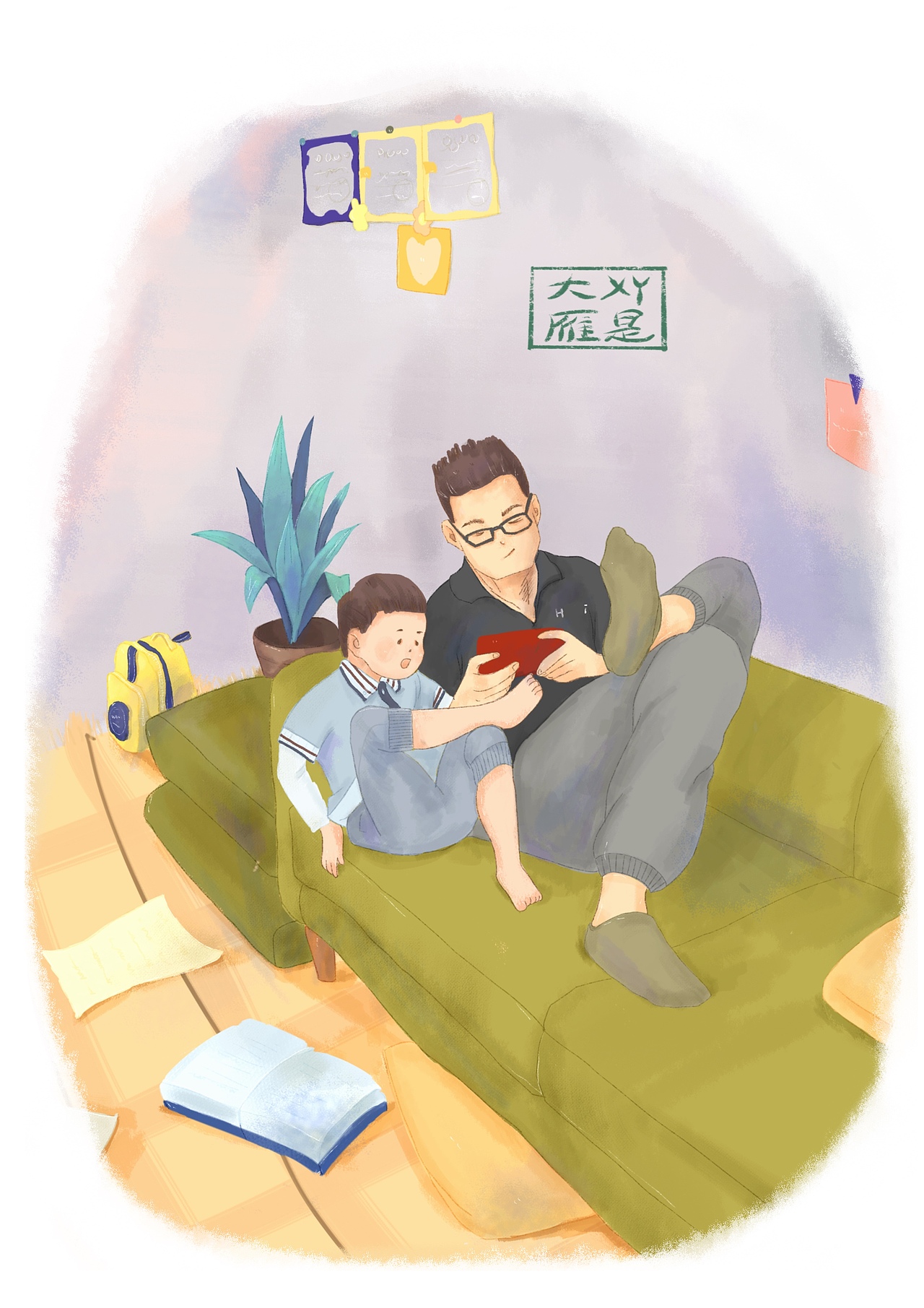 我的插畫作品，魚雨桐2021打卡訓練營（圖ZMjg0MDc0NDk2） - 創(chuàng)作習作 - 站酷設(shè)計師大雁往南飛回家原創(chuàng)素材 - 站酷ZCOOL