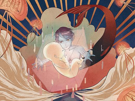 第六届全国海洋文化创意设计大赛-智慧海洋（个人主页-ZMzA2MzEwNjQ=） - 儿童插画 - 站酷设计师静如瘫痪原创素材 - 站酷ZCOOL