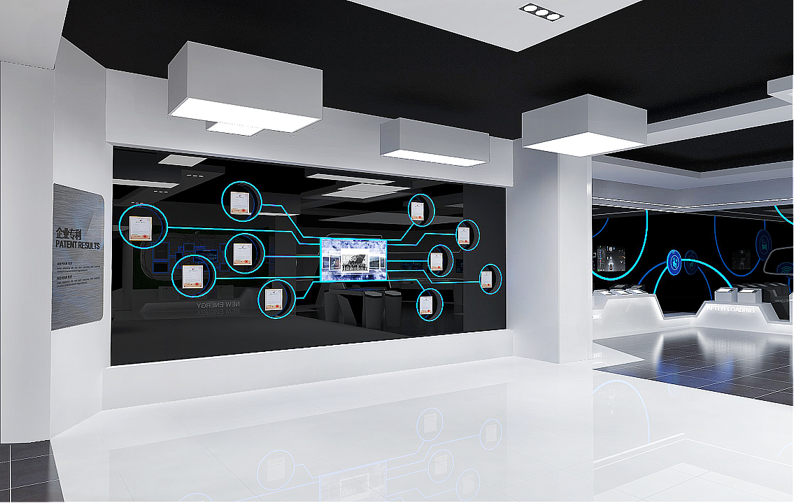 科技企业展厅设计  3D效果图设计