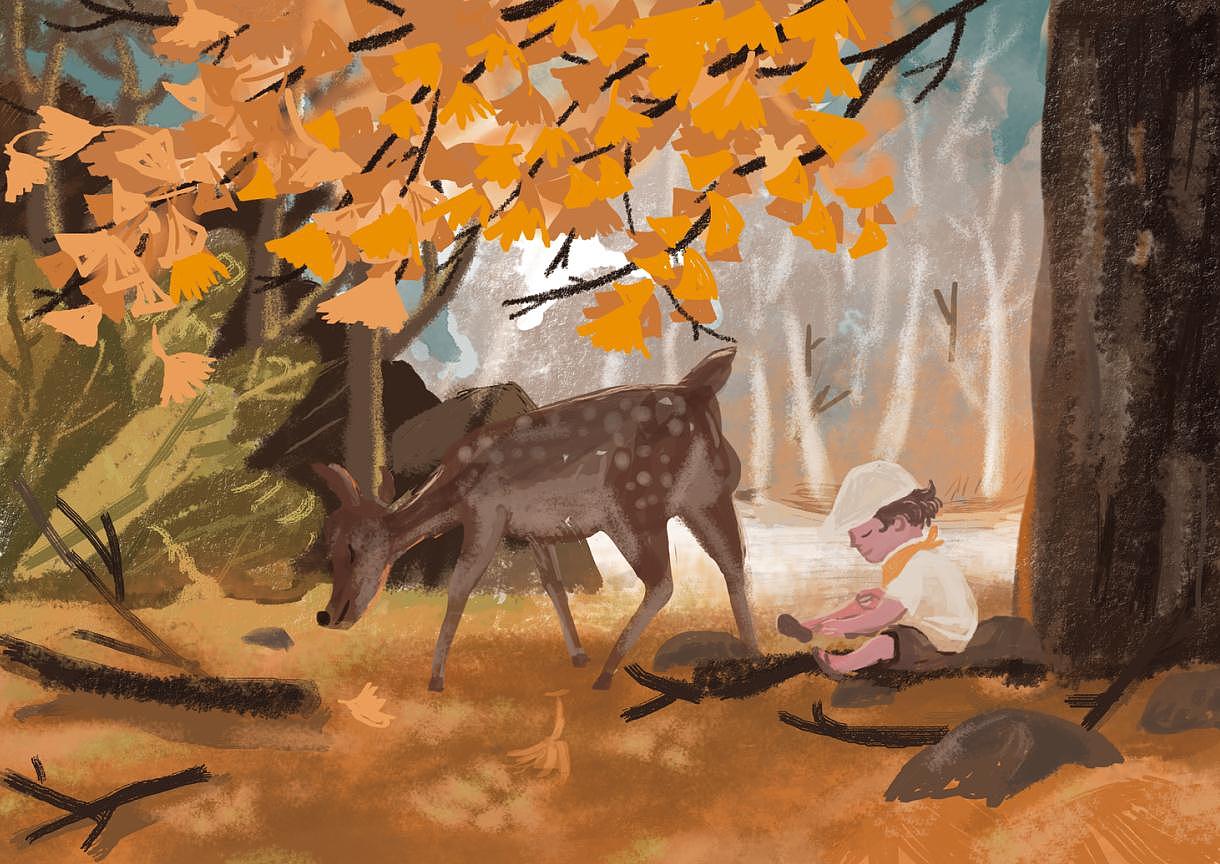 画画 陪娃 养花