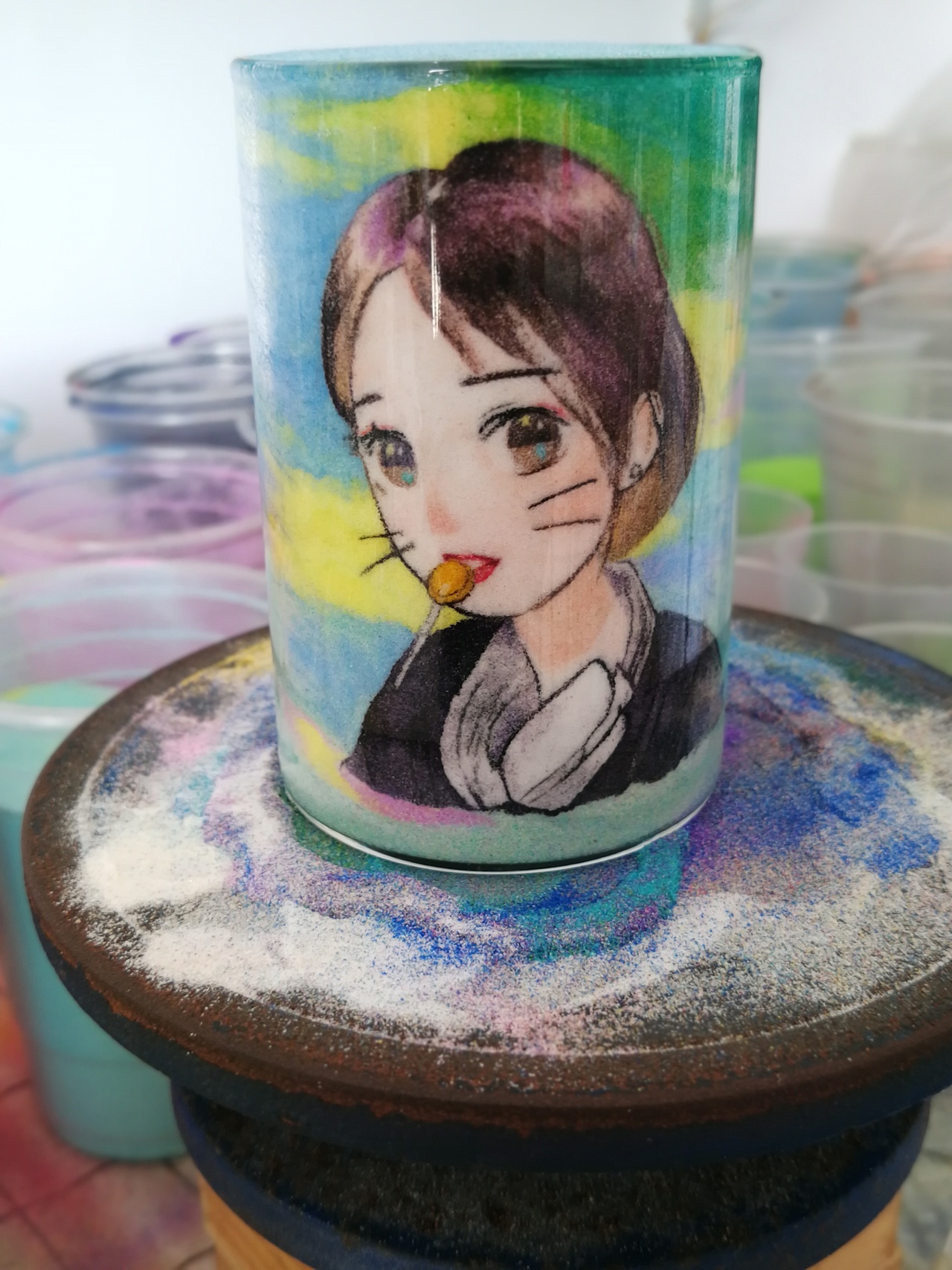 沙瓶画（立体沙画）赏析（图ZMTY5NTY0OTI0） - 其他手工艺 - 站酷设计师立体沙画_禹笙原创素材 - 站酷ZCOOL
