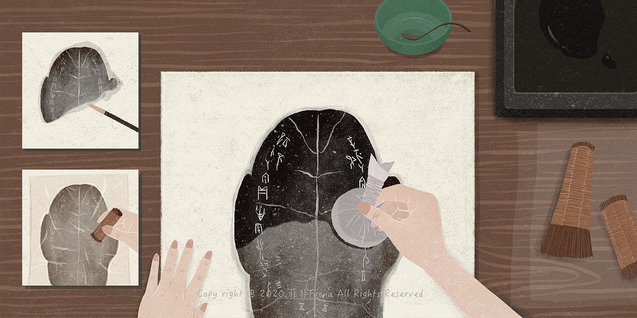 巧说甲骨文巧克力礼盒|插画|商业插画|菲非fiona_原创作品-站酷zcool