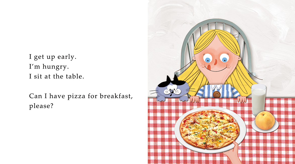 英语绘本《晚餐可以吃匹萨吗》