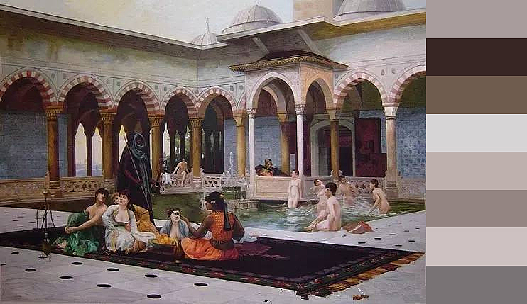 让-莱昂·热罗姆--后宫露台