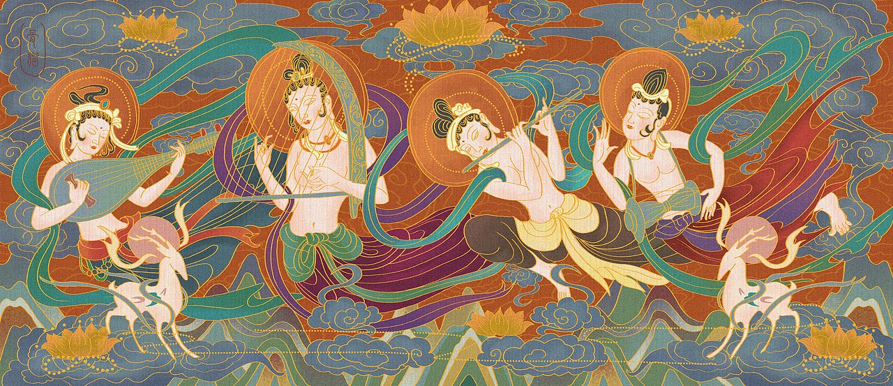 敦煌飞天伎乐舞