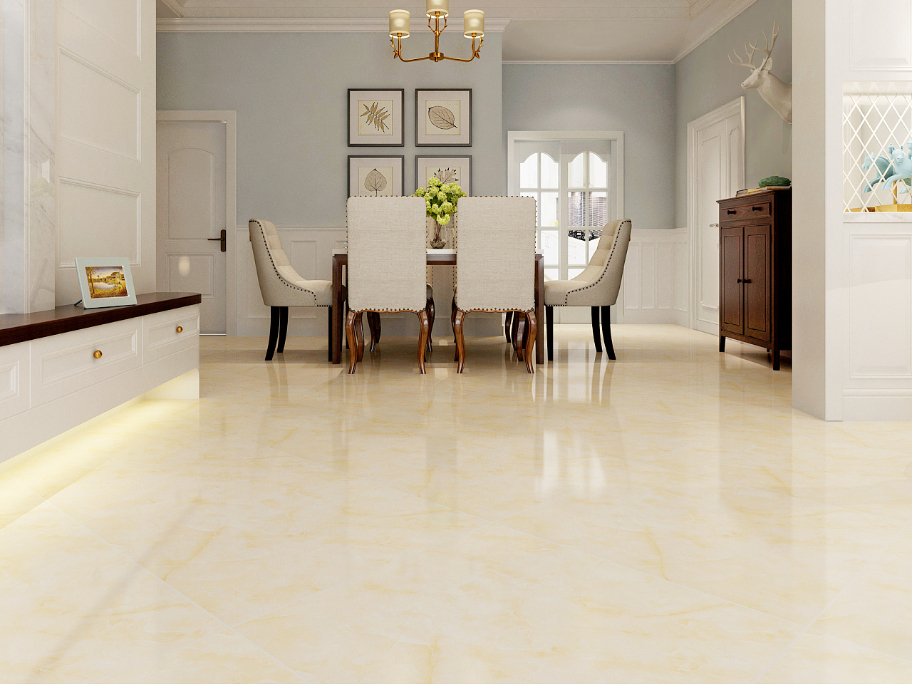 地板瓷砖效果图