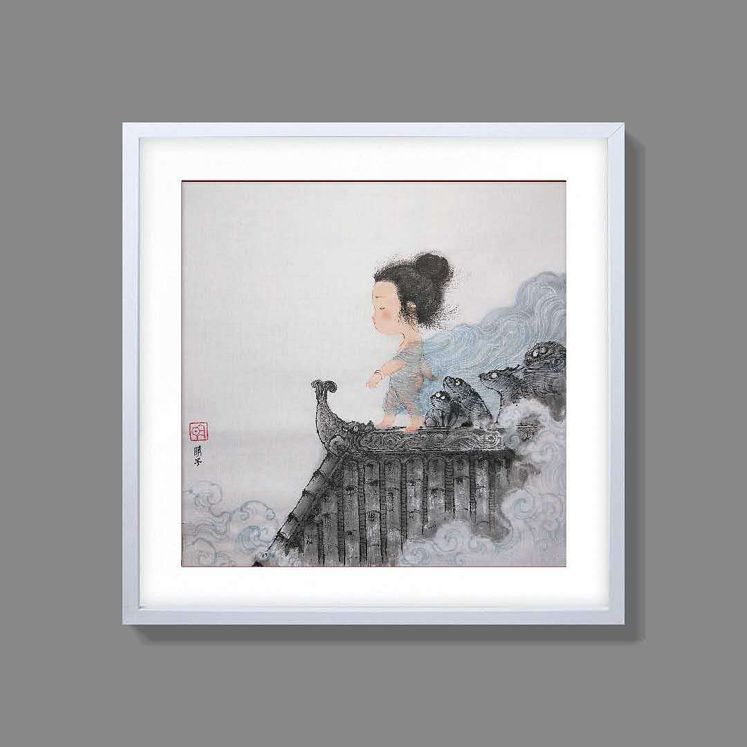 明子的水墨奇幻世界——《风信子系列》2,海量慎点。(图ZMjc3NTQzMDk2) - 绘画 - 站酷设计师明子水墨奇幻世界原创素材 - 站酷ZCOOL