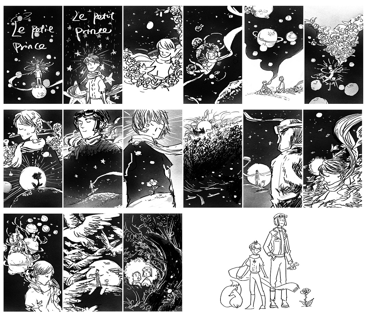 小王子 绘本 动态插画（图ZMTkxMzYyNjA4） - 绘本 - 站酷设计师王戴家的耗子原创素材 - 站酷ZCOOL