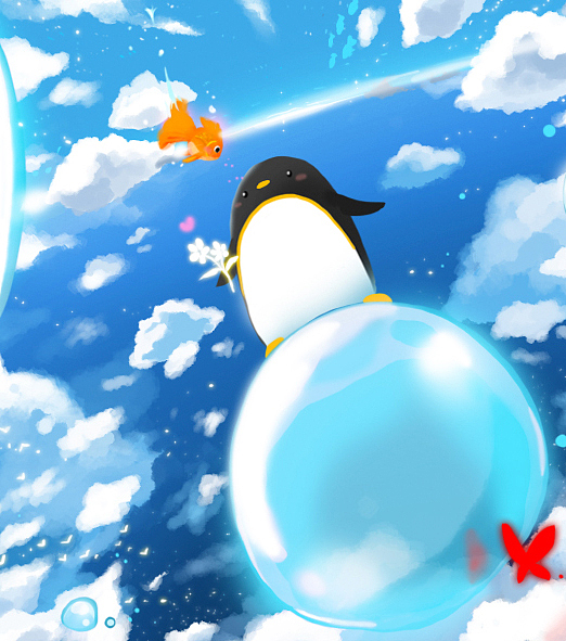 企鹅日记（图ZMzExMzAzNDA=） - 商业插画 - 站酷设计师qa294446229原创素材 - 站酷ZCOOL