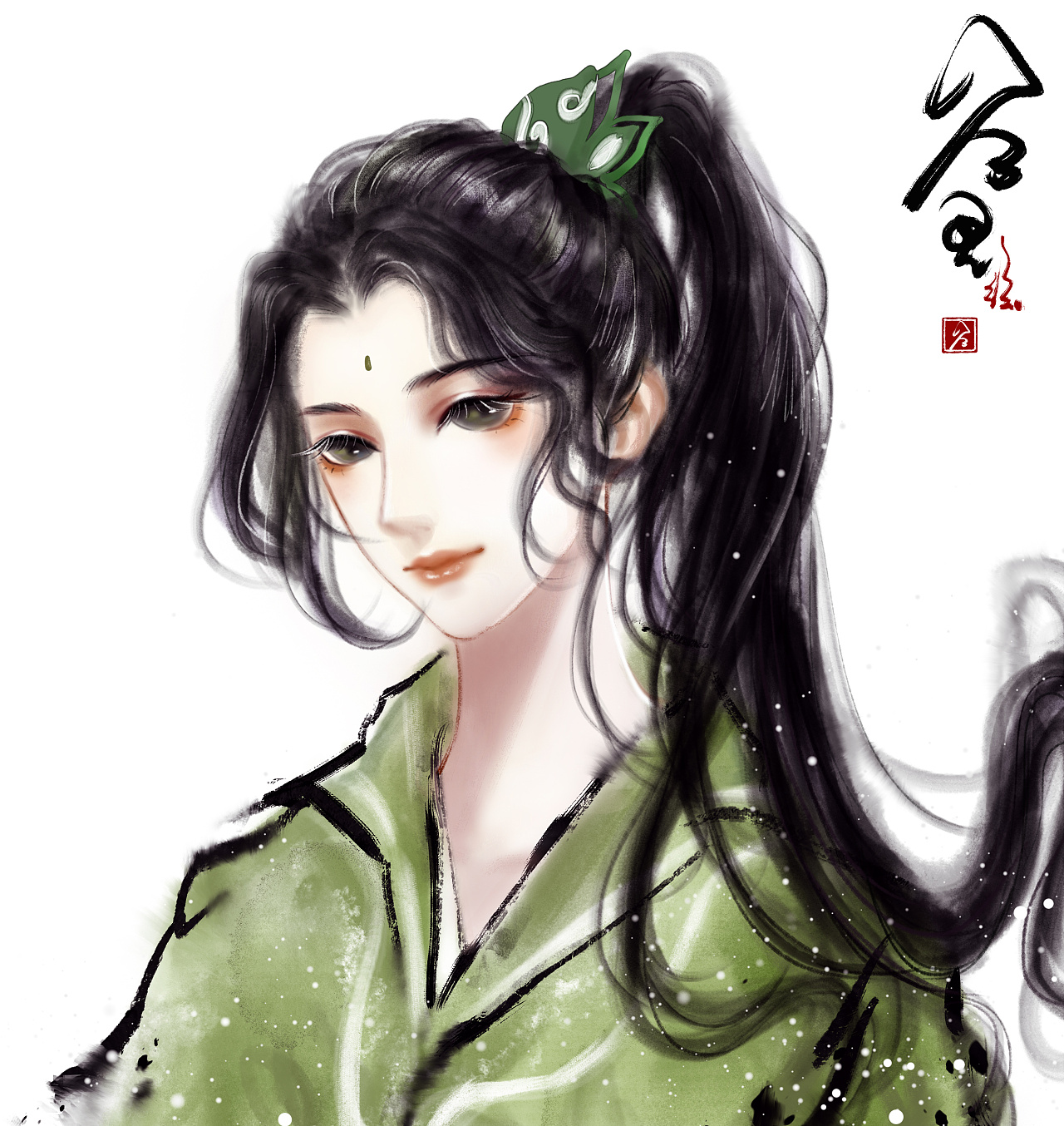 水墨风原创插画头像 低价可约