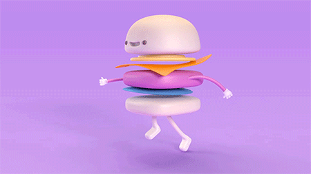 C4D动画骨骼绑定教程：会跑步的汉堡0102（图ZMTI3MTA4MzQ4） - 动画片 - 站酷设计师MG先生原创素材 - 站酷ZCOOL