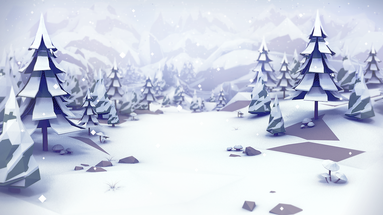 lowpoly系列二：VR模擬滑雪游戏（图ZMTI1NTQ0NzI4） - 场景 - 站酷设计师PEIYUNLI原创素材 - 站酷ZCOOL