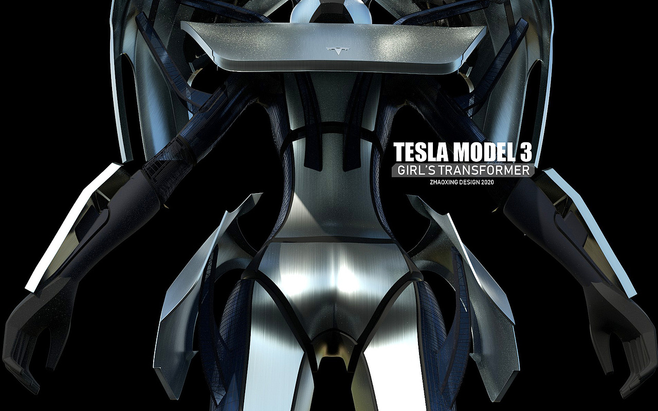 特斯拉model3的同人变化实验（图ZMjAwNTA1MDg0） - 交通工具 - 站酷设计师老模王原创素材 - 站酷ZCOOL
