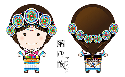 矢量民族娃娃（图ZMTY3MzYzMzc2） - 玩具 - 站酷设计师自由黑洞原创素材 - 站酷ZCOOL