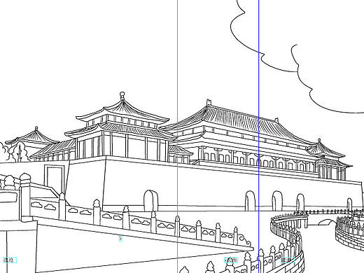 世界著名建筑儿童科普图书线稿（已商用）