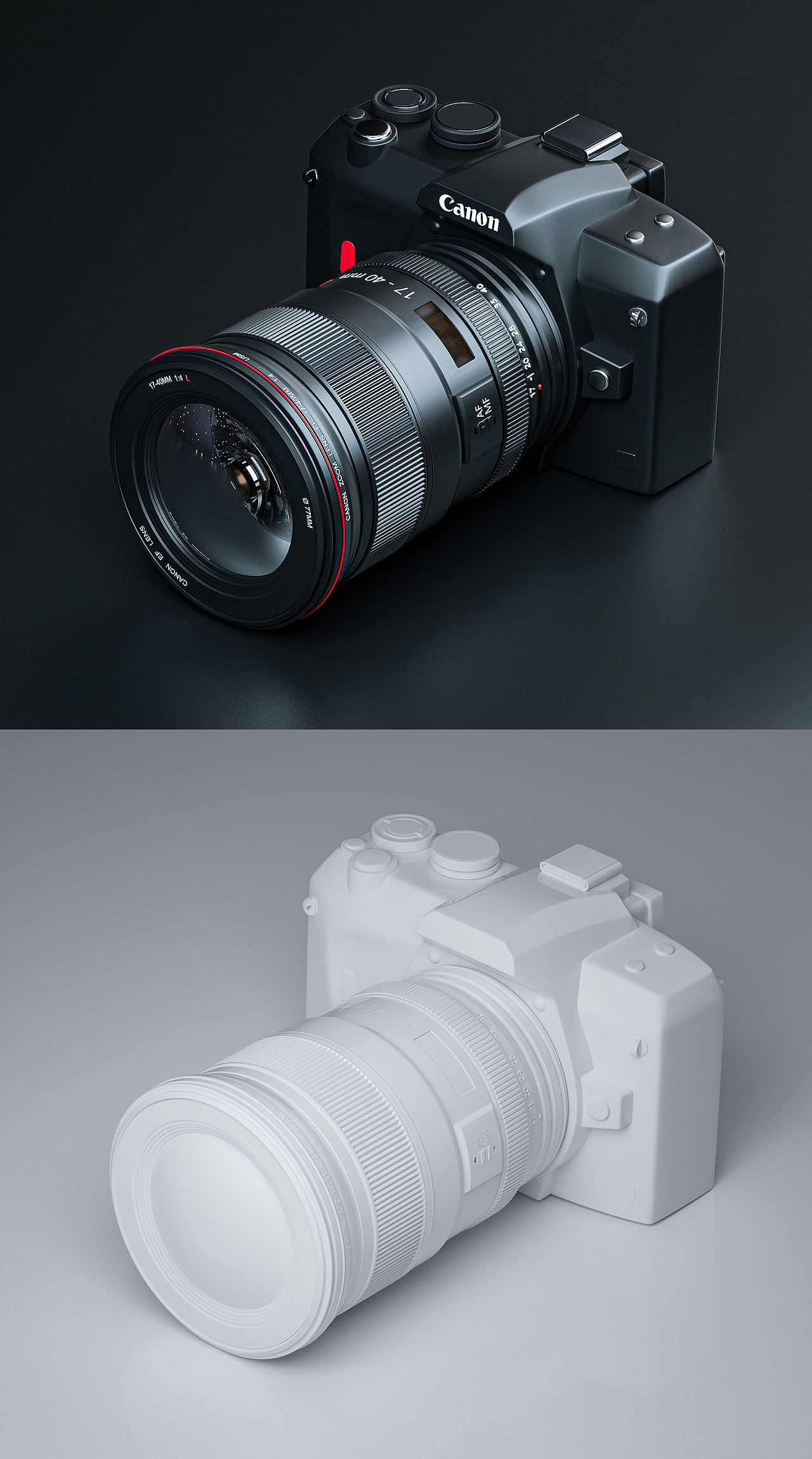 云尚学生c4d作品白膜+oc渲染