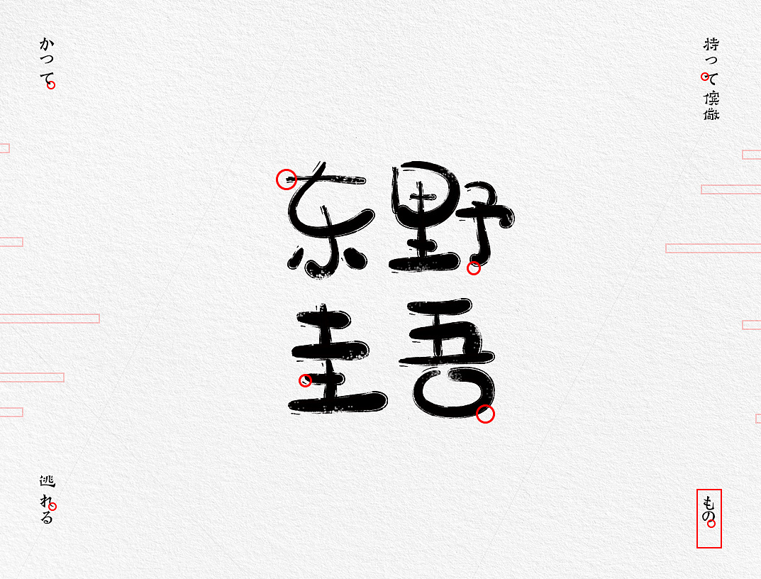 东野圭吾作品手写