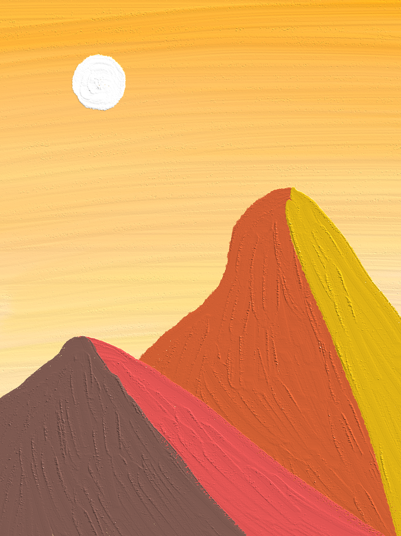 扁平色彩装饰画