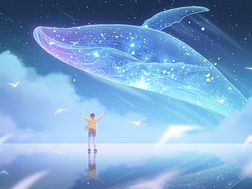 鲸梦(个人主页-ZNDMzNjU1NTI=) - 创作习作 - 站酷设计师o兔儿先生o原创素材 - 站酷ZCOOL
