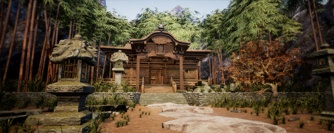 次世代场景制作——破旧寺院