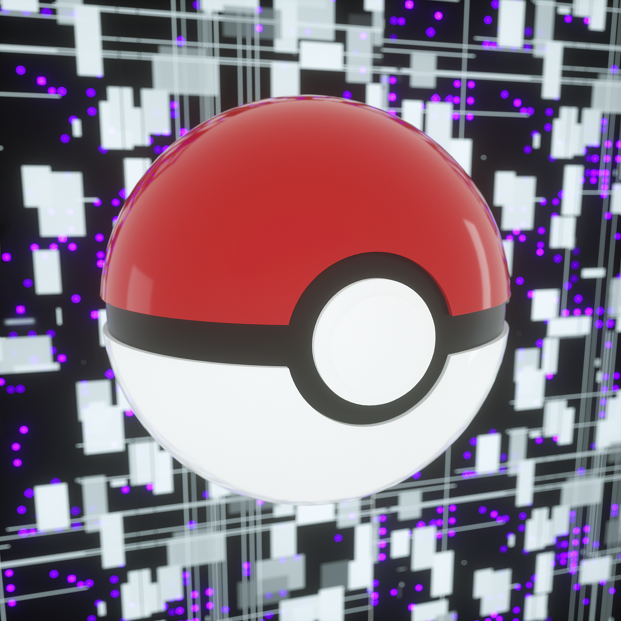 精灵球 大师球 poké ball & master ball c4d octane