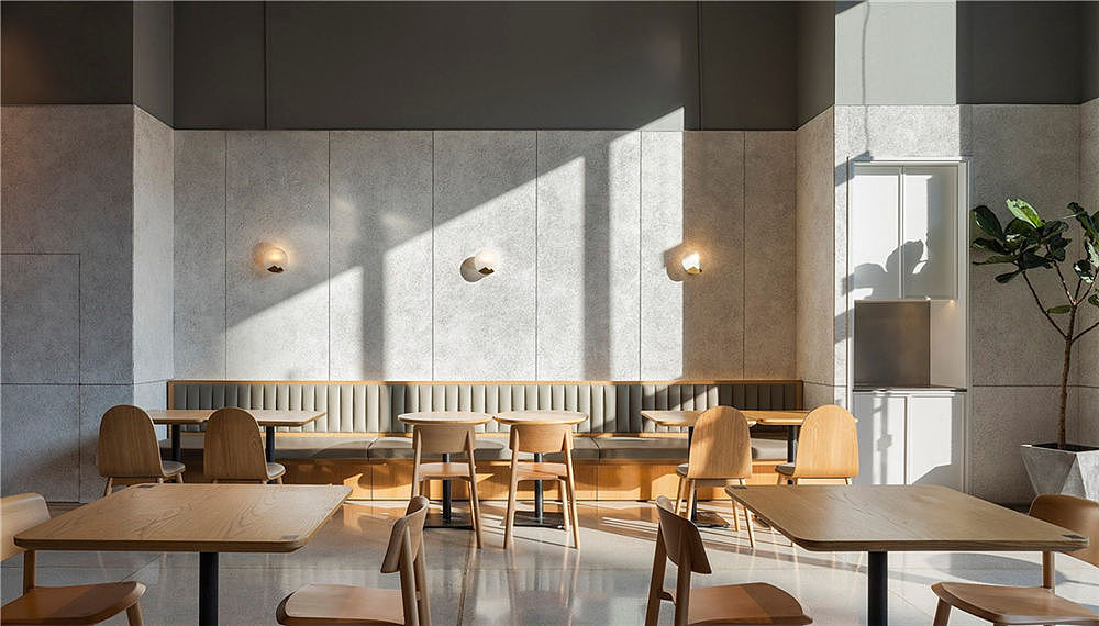 郑州暖暖现代简约风咖啡厅装修设计公司案例