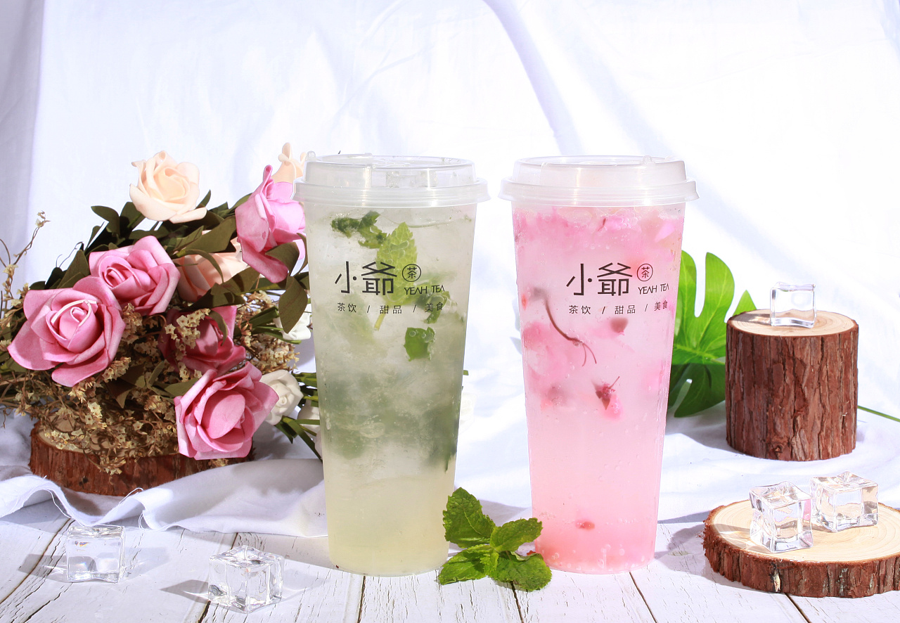 桃胶奶茶 芒果芝芝 无酒精的莫吉托和芭乐樱花泡 西柚芭芭 饿了么外卖