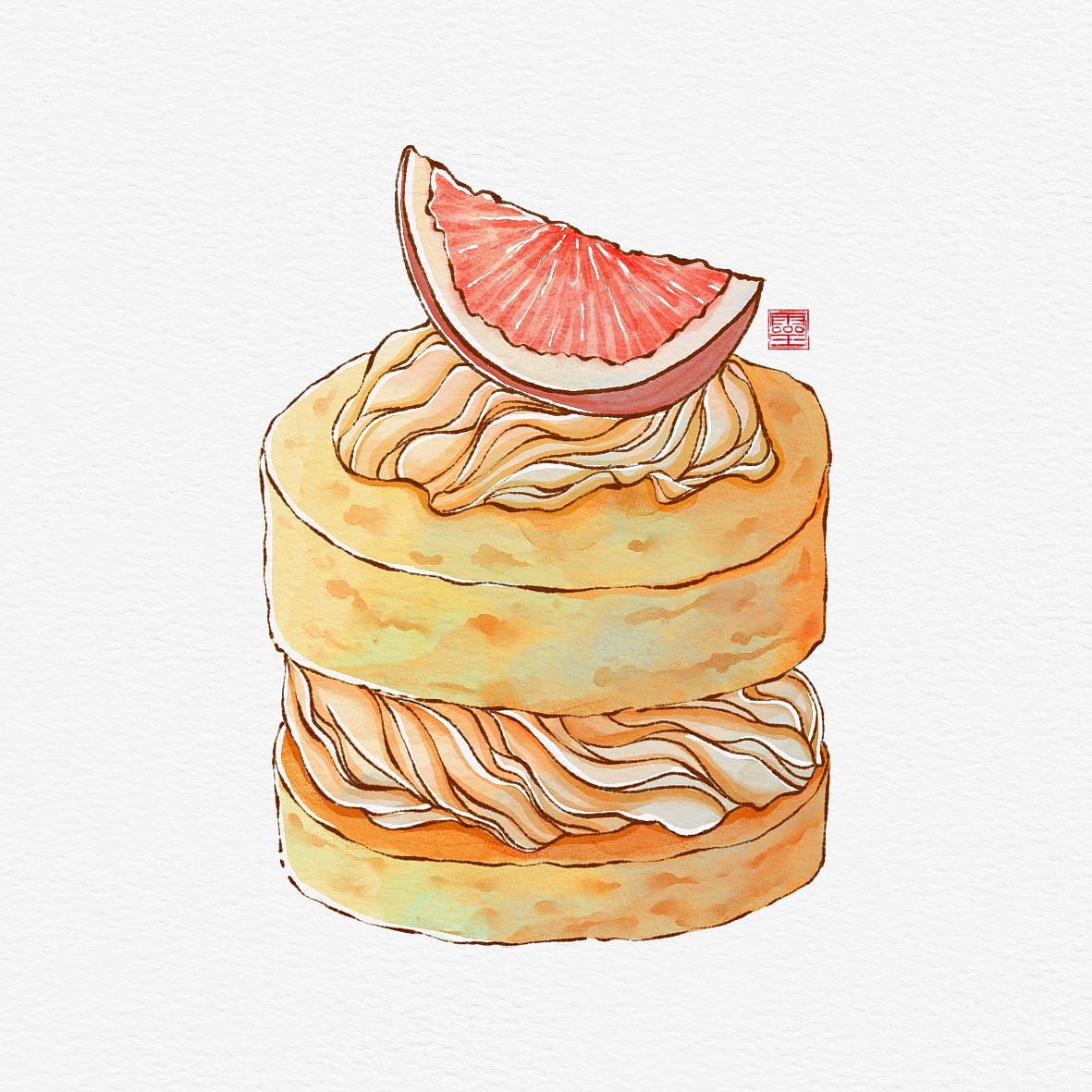 PS板绘水彩食物（图ZMzM3Mzc4MzI4） - 创作习作 - 站酷设计师寻靈原创素材 - 站酷ZCOOL