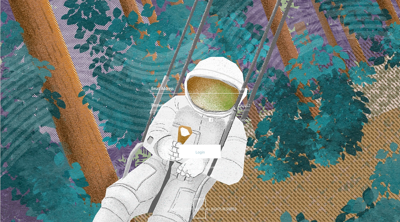 「插画作品」宇航员的引力梦