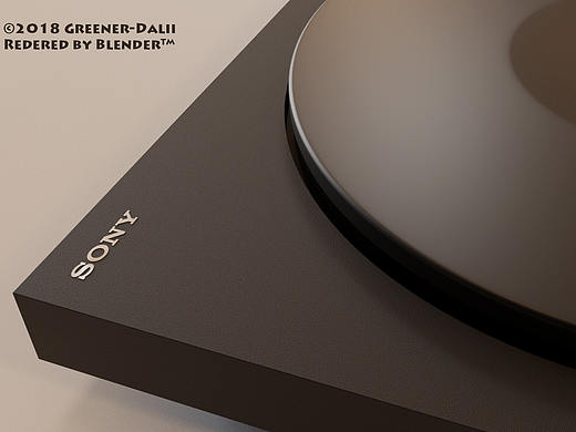 建模渲染-索尼 SONY PS-HX500 唱片机