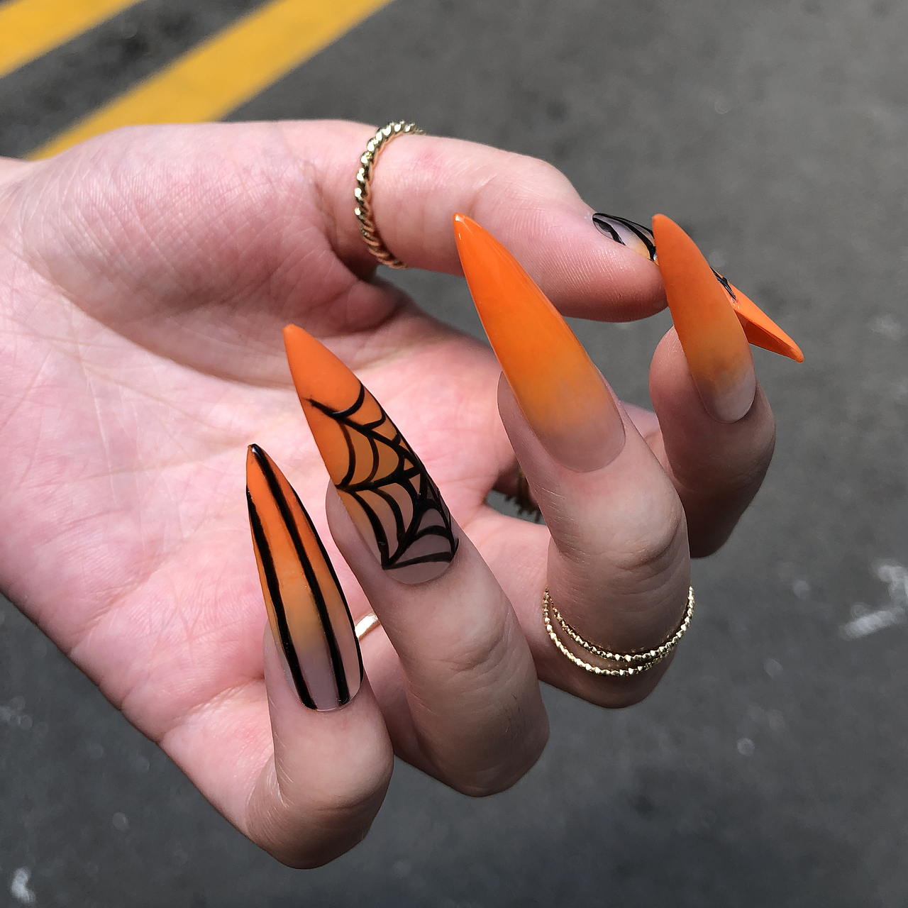 万圣节-美甲-欧美风-Instagram