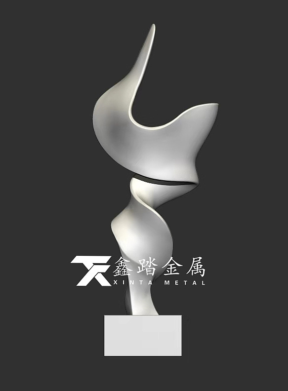 手工锻造双曲面不锈钢雕塑、镜面不锈钢“大拇指”雕塑