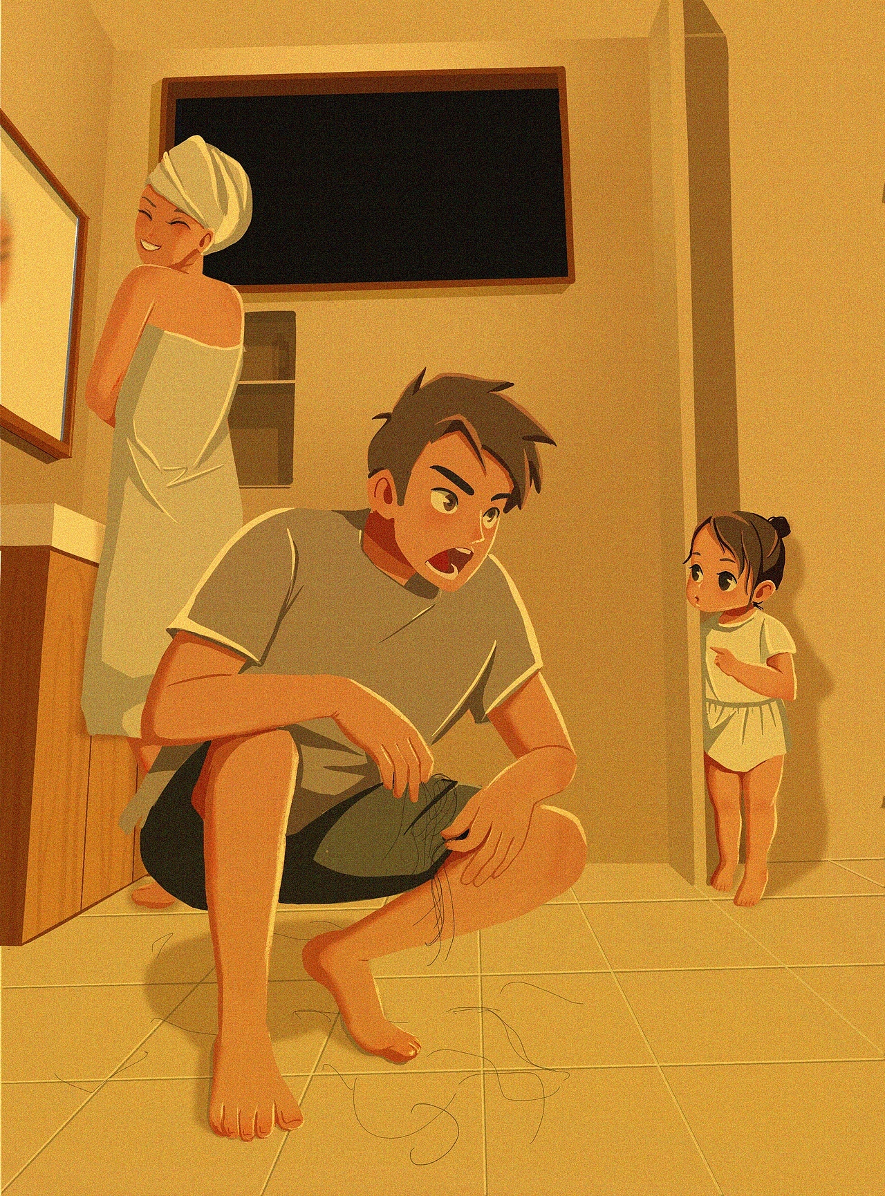 我们的日常（图ZMjI2MzUzMDc2） - 商业插画 - 站酷设计师周一_Mon原创素材 - 站酷ZCOOL