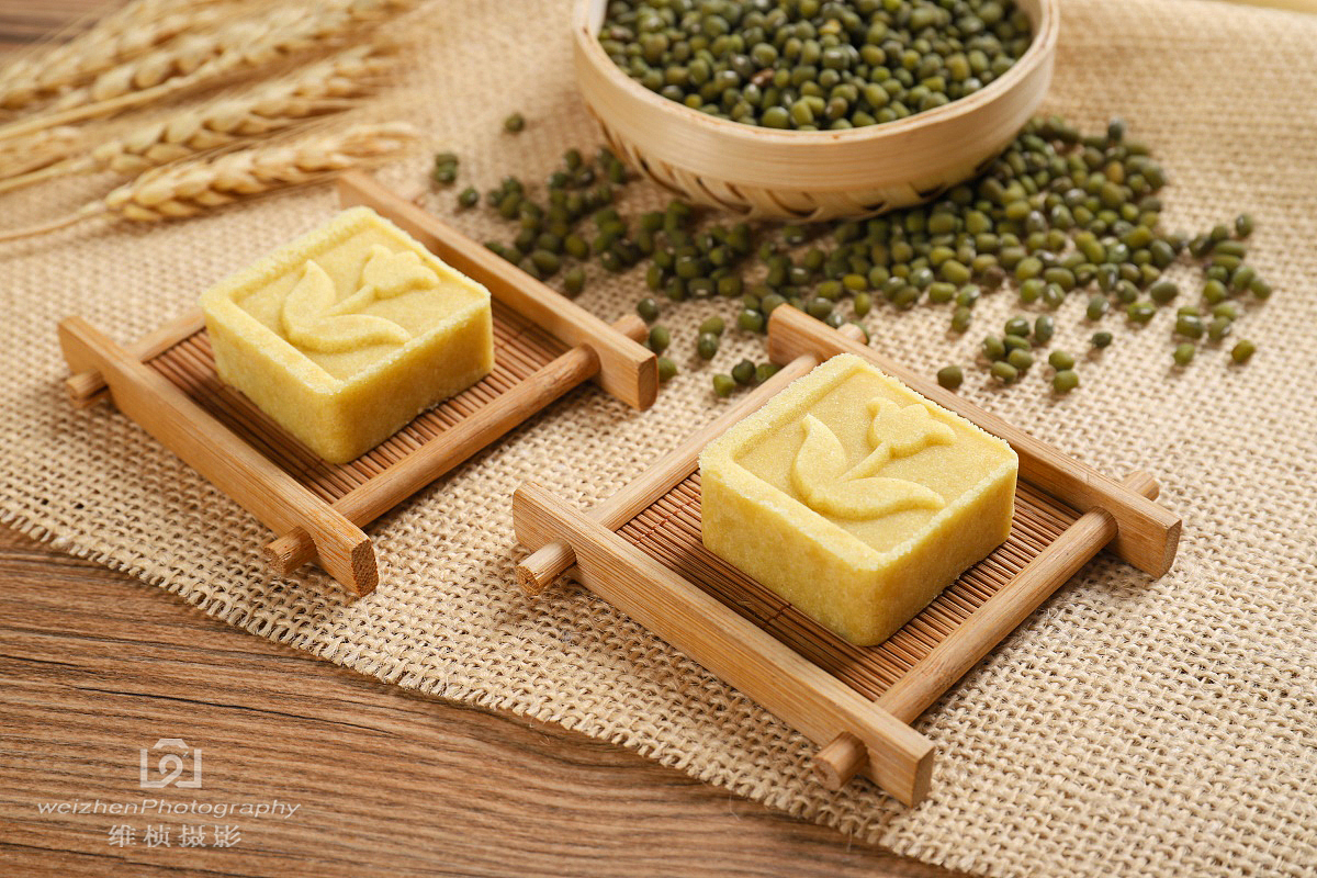 西安特产食品绿豆糕点美食拍摄  静物淘宝产品拍摄影 