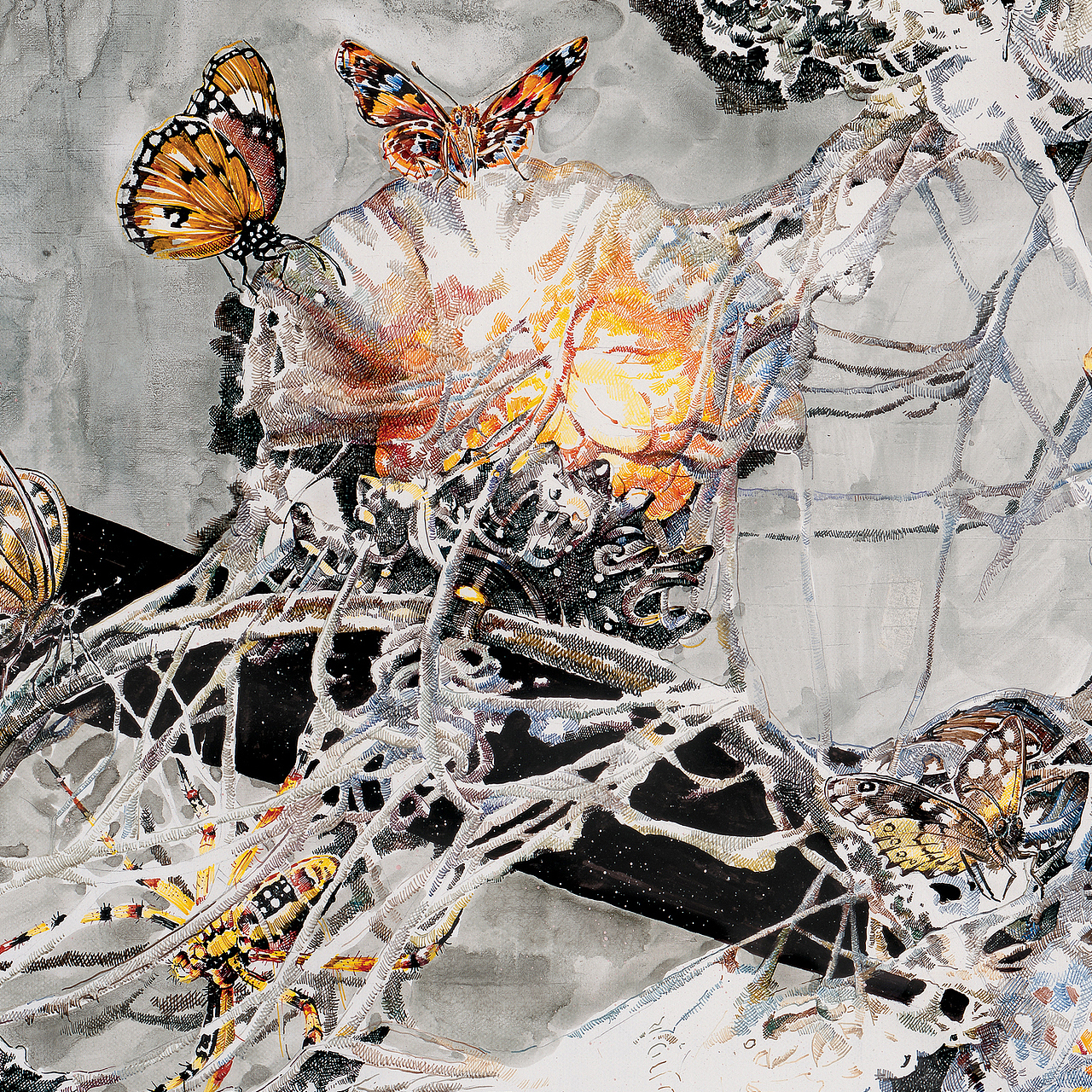 爱你,就像一团乱麻,剪不断,理还乱,是离愁;爱你,犹如飞蛾扑火,即便